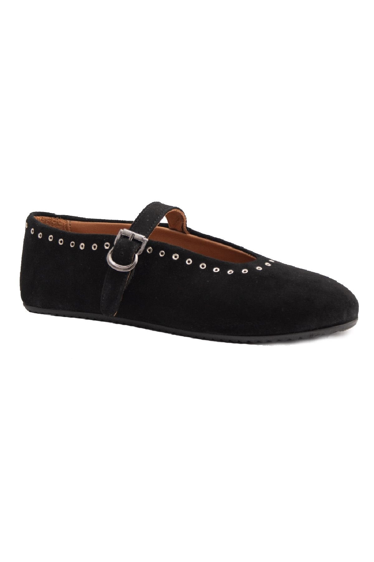 Pegia Suede Women's Ballet Shoes 700951  - Black