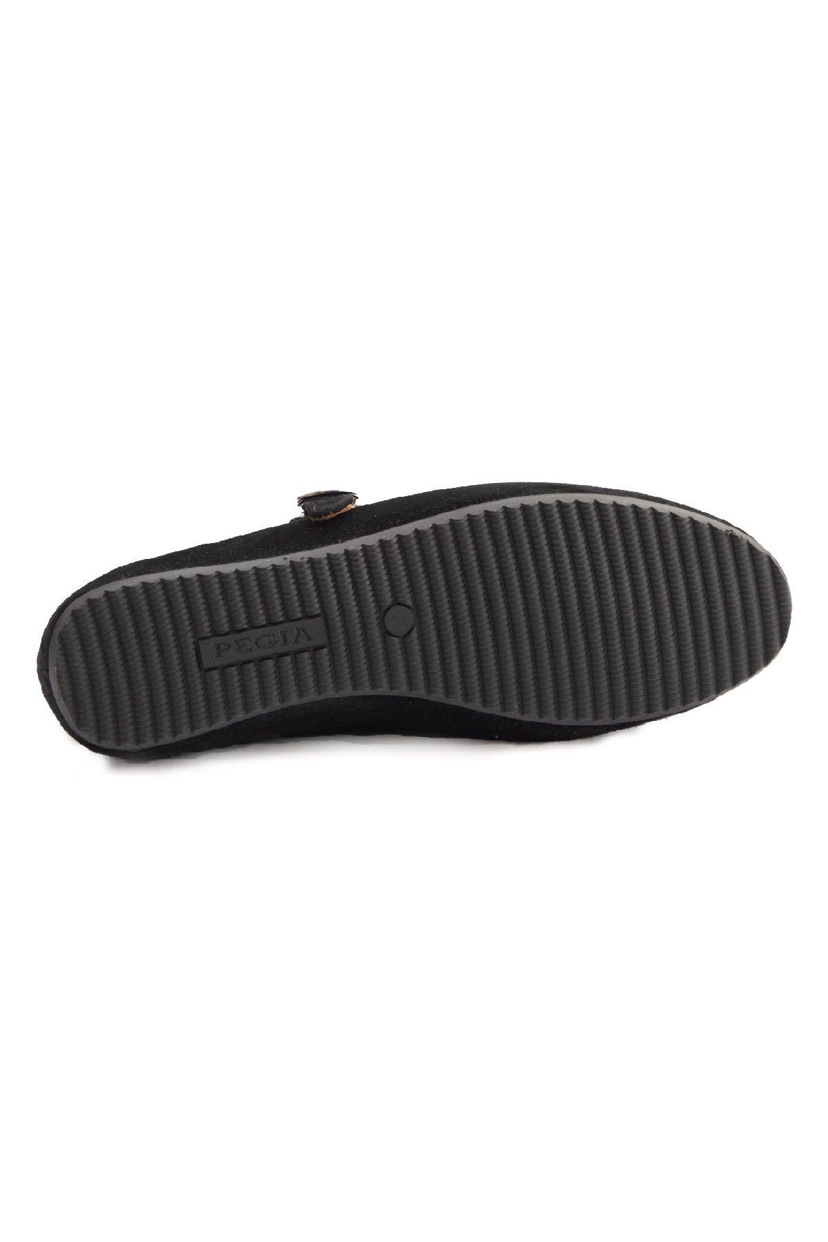 Pegia Suede Women's Ballet Shoes 700951  - Black