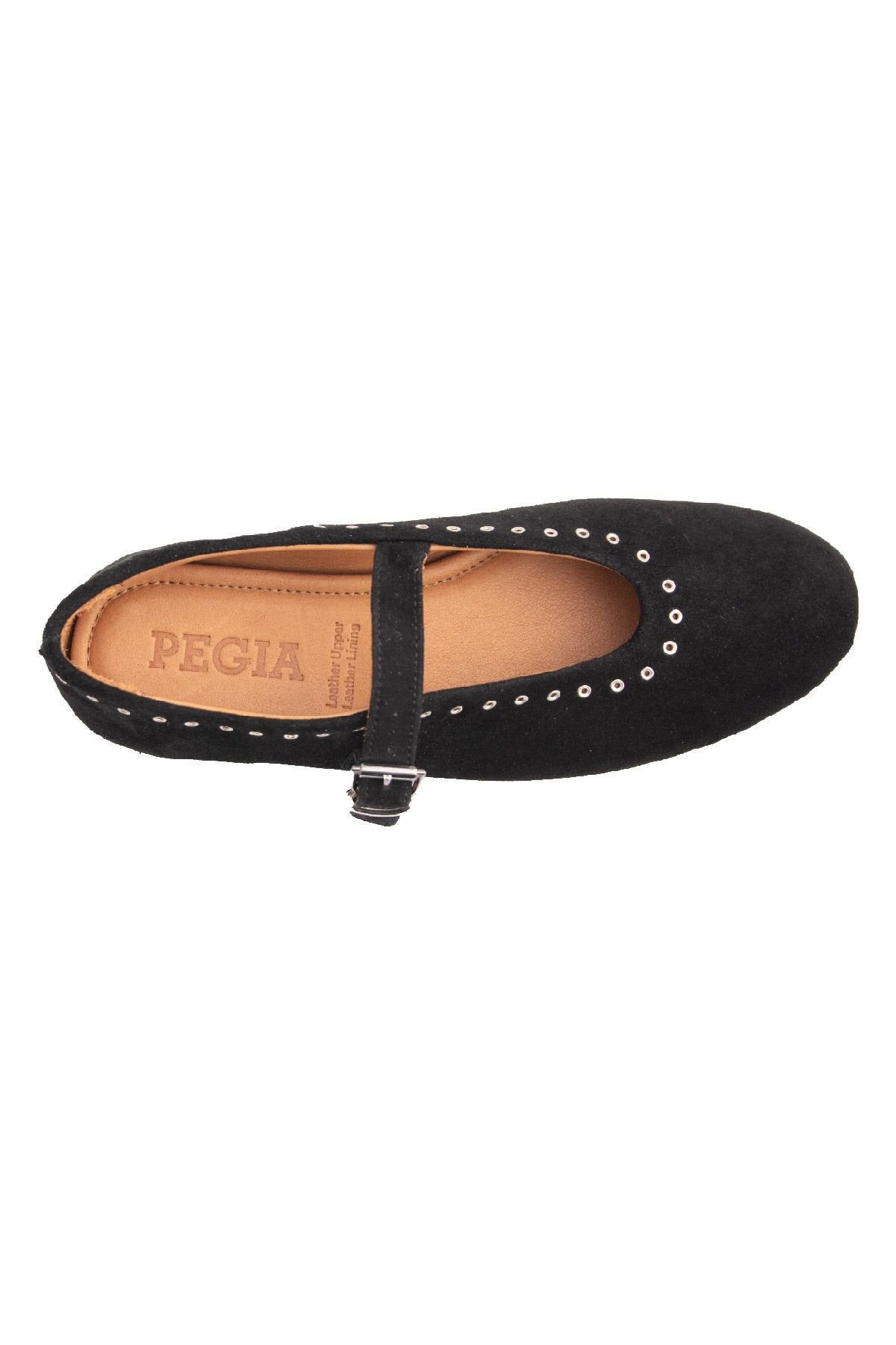 Pegia Suede Women's Ballet Shoes 700951  - Black
