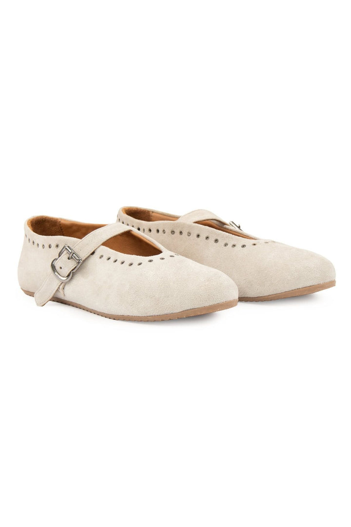 Pegia Suede Women's Ballet Shoes 700951  - Beige