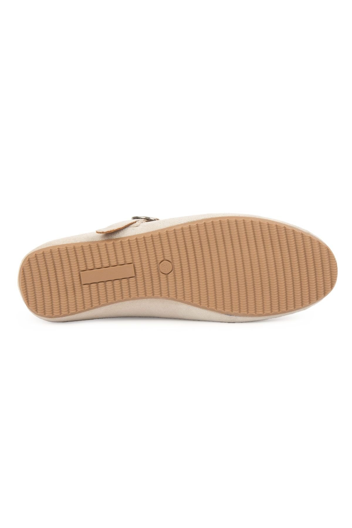Pegia Suede Women's Ballet Shoes 700951  - Beige