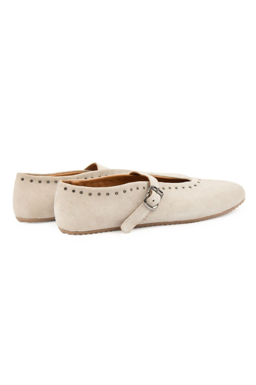 Pegia Suede Women's Ballet Shoes 700951  - Beige