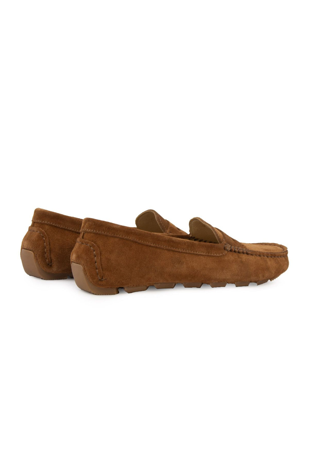 Pegia Genuine Suede Women's Loafers 700907  - Chestnut