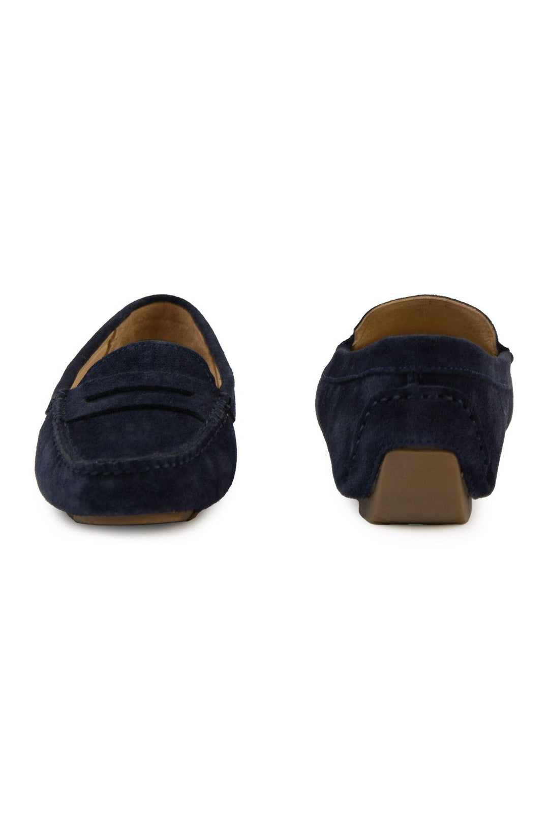 Pegia Genuine Suede Women's Loafers 700907  - Navy