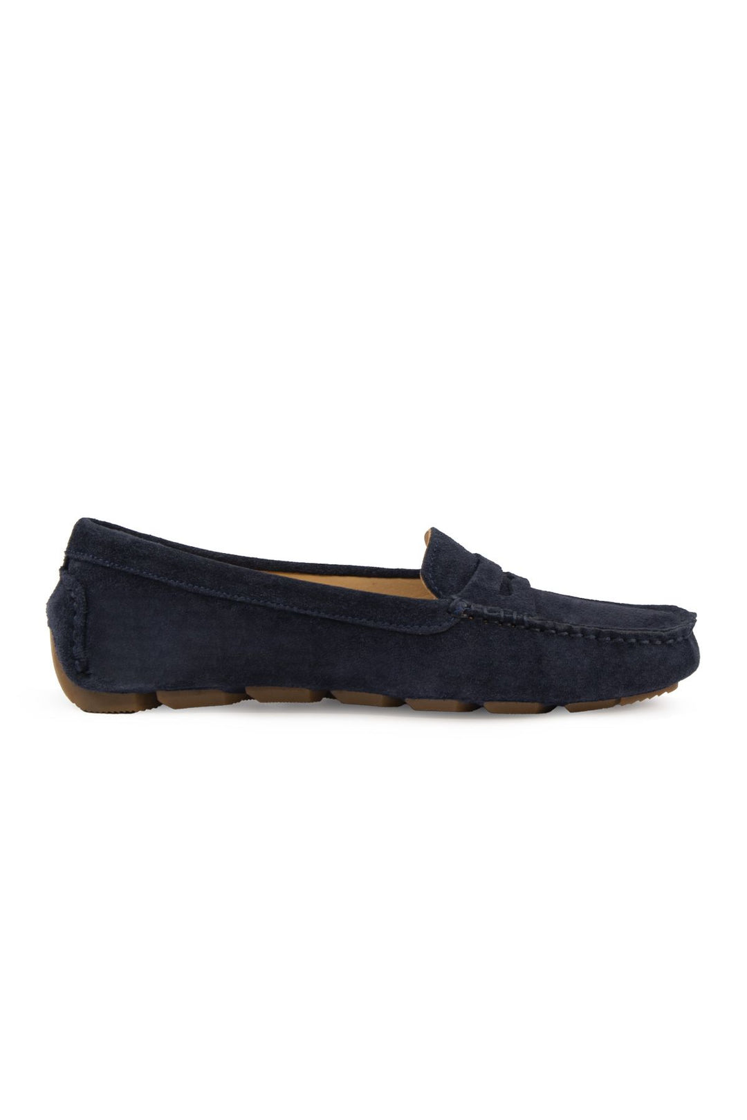 Pegia Genuine Suede Women's Loafers 700907  - Navy
