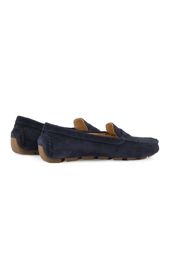 Pegia Genuine Suede Women's Loafers 700907  - Navy