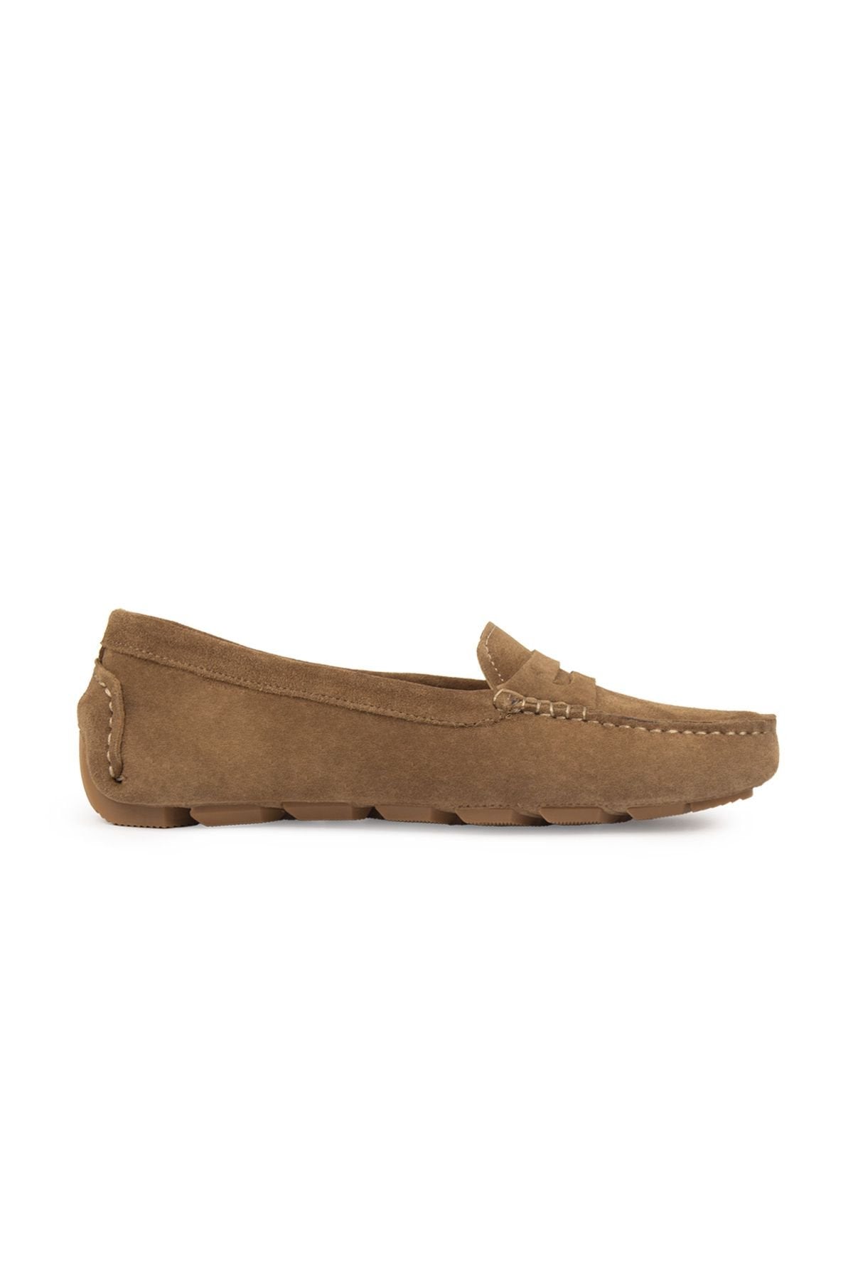 Pegia Genuine Suede Women's Loafers 700907  - Mustard