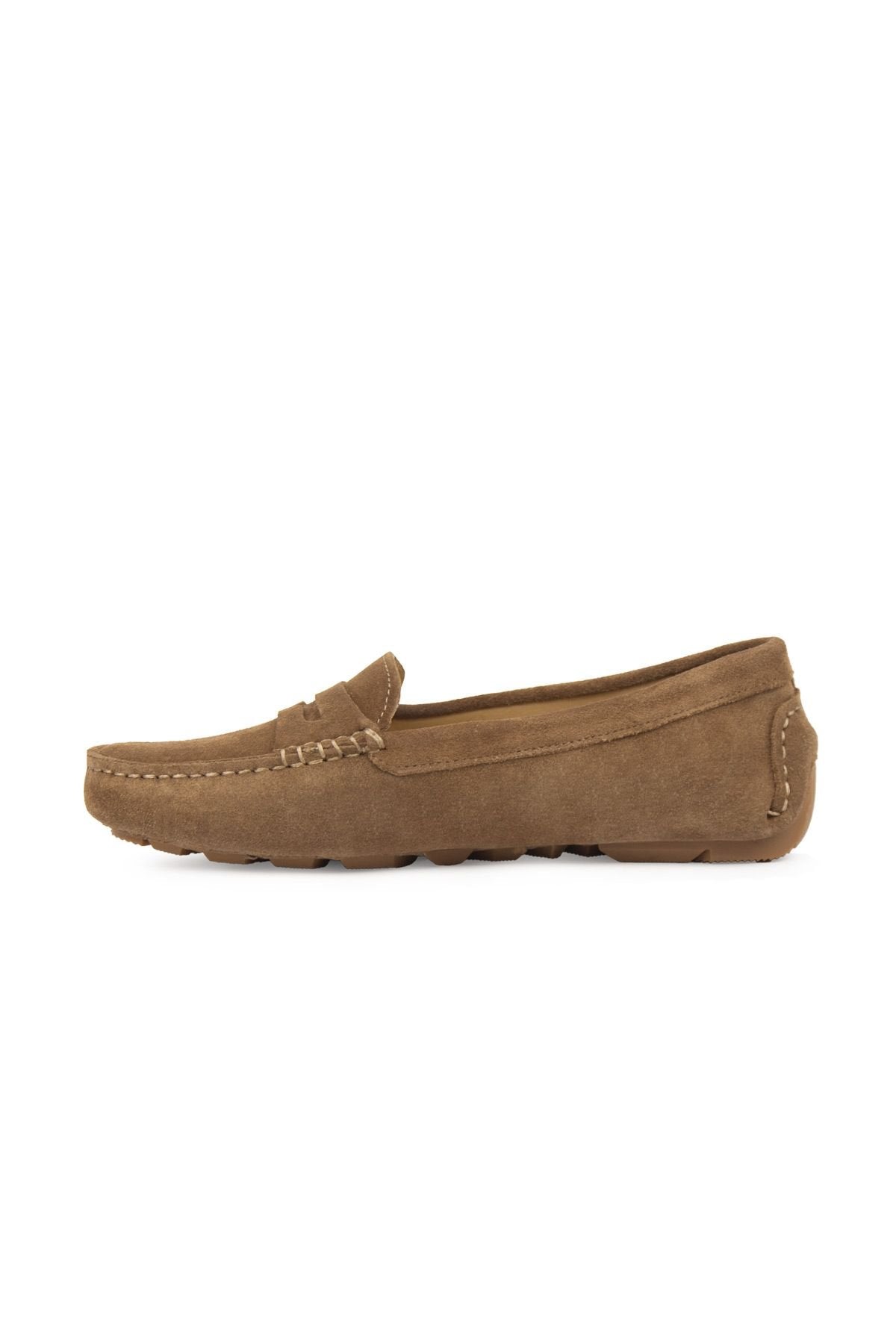 Pegia Genuine Suede Women's Loafers 700907  - Mustard