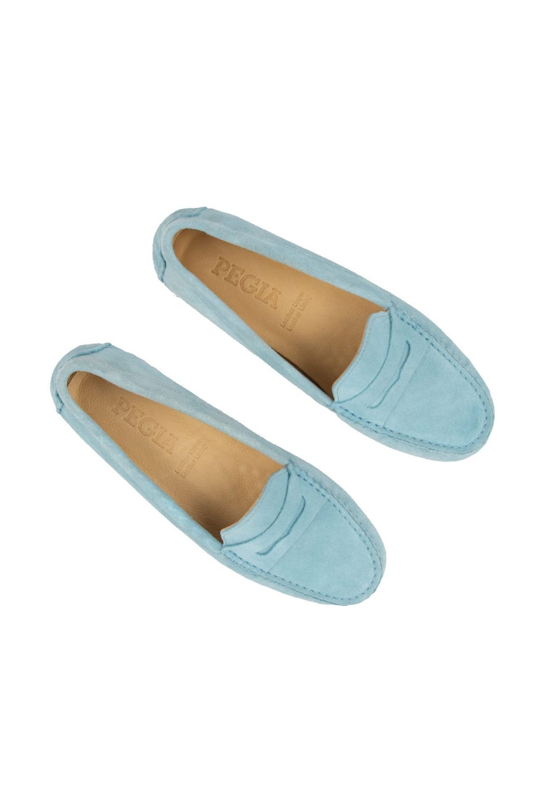 Pegia Genuine Suede Women's Loafers 700907  - Blue
