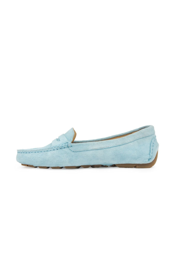 Pegia Genuine Suede Women's Loafers 700907  - Blue