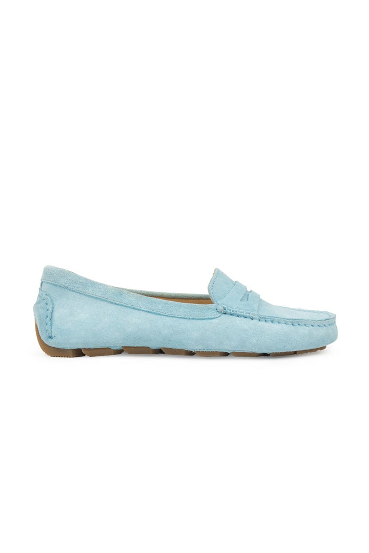 Pegia Genuine Suede Women's Loafers 700907  - Blue