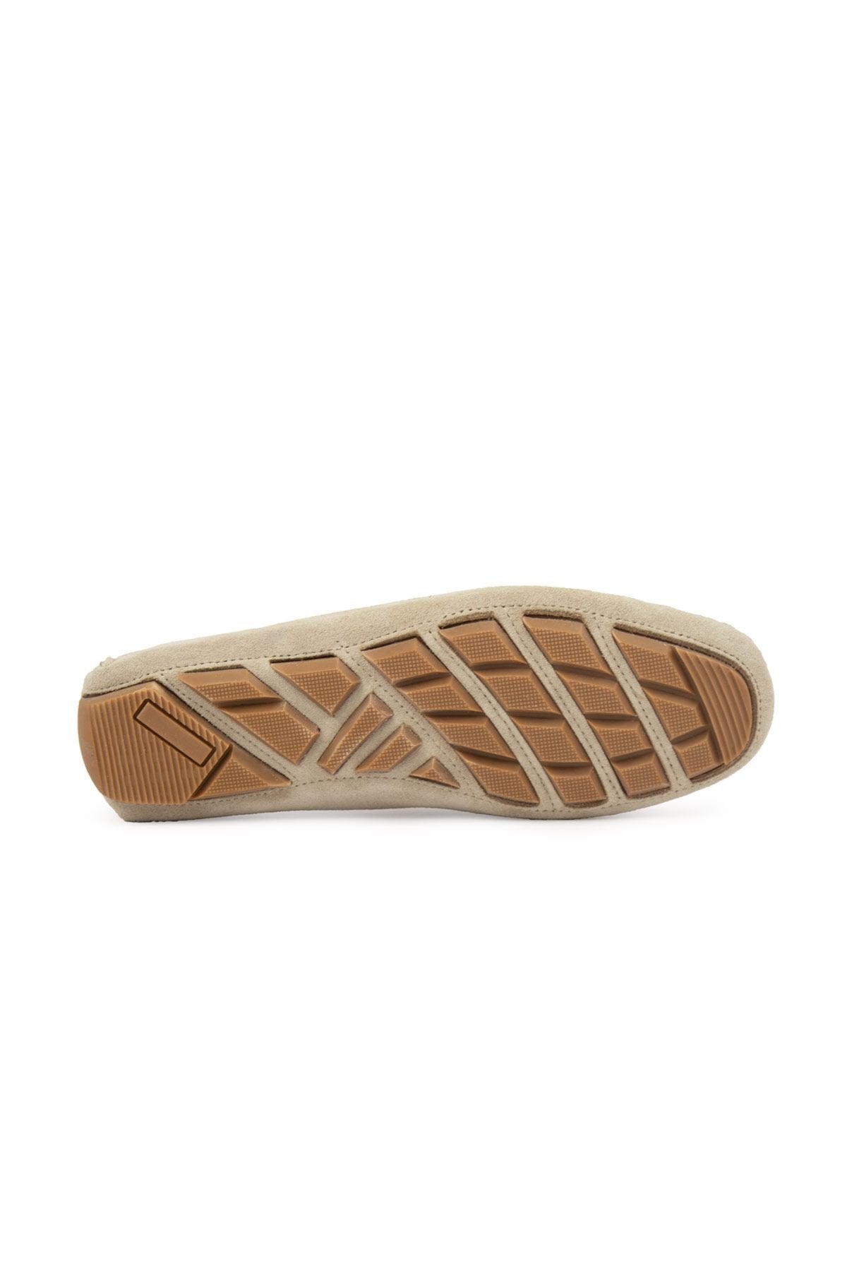 Pegia Women's Genuine Suede Loafers 700908  - Beige