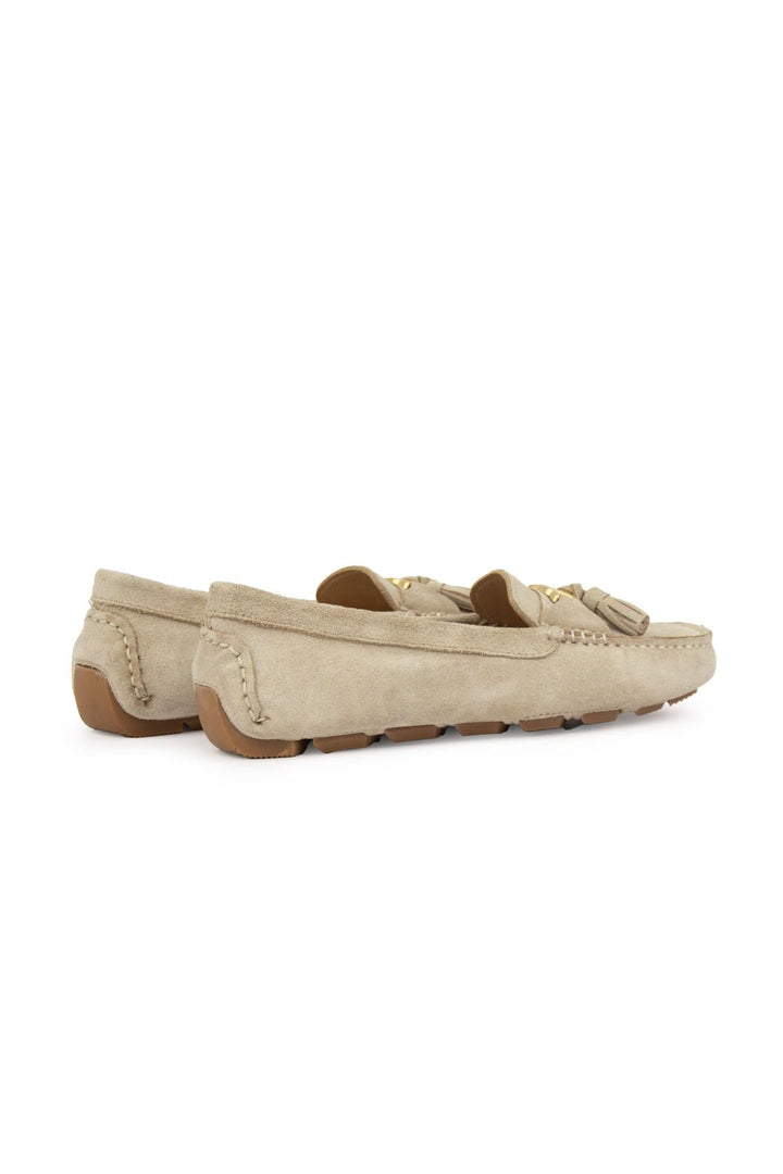 Pegia Women's Genuine Suede Loafers 700908  - Beige