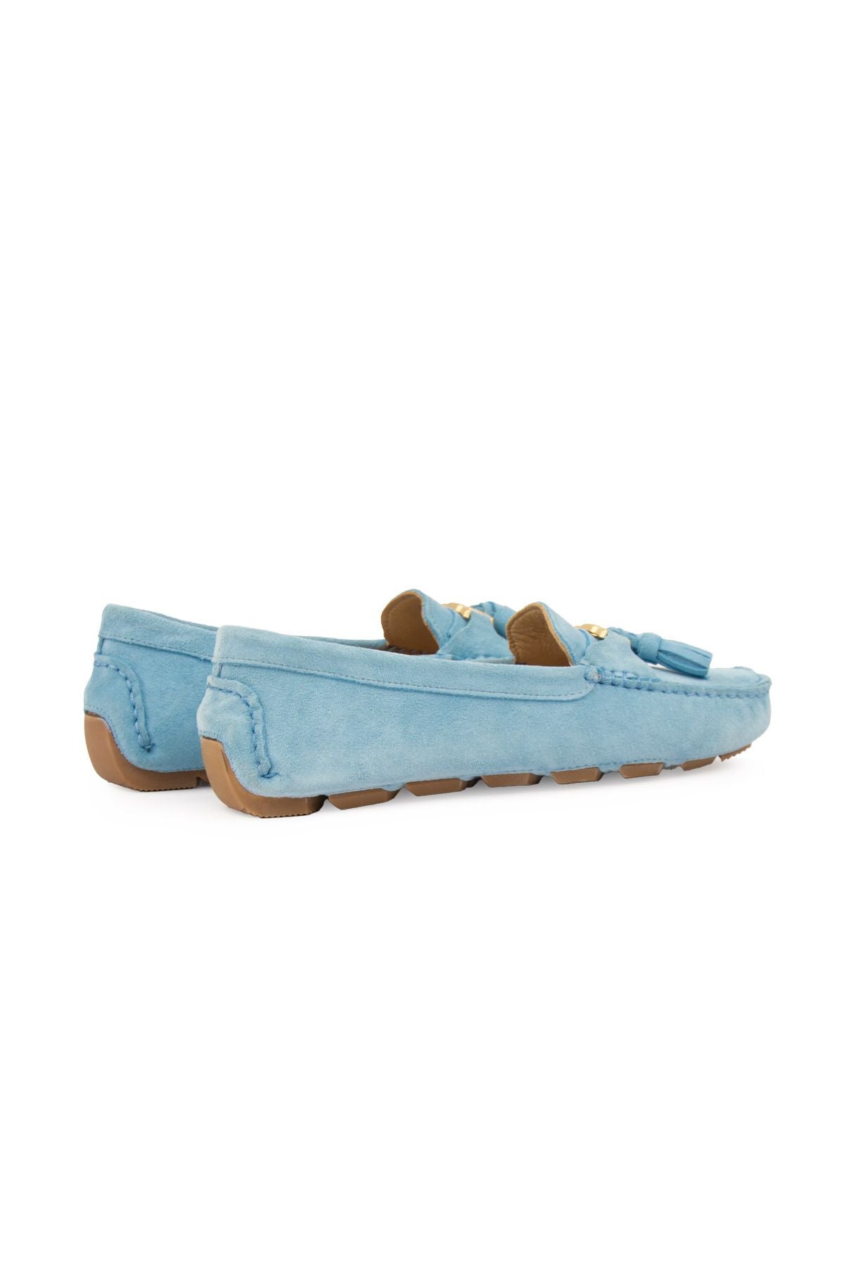 Pegia Women's Genuine Suede Loafers 700908  - Blue