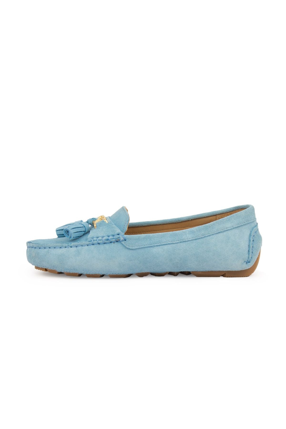 Pegia Women's Genuine Suede Loafers 700908  - Blue