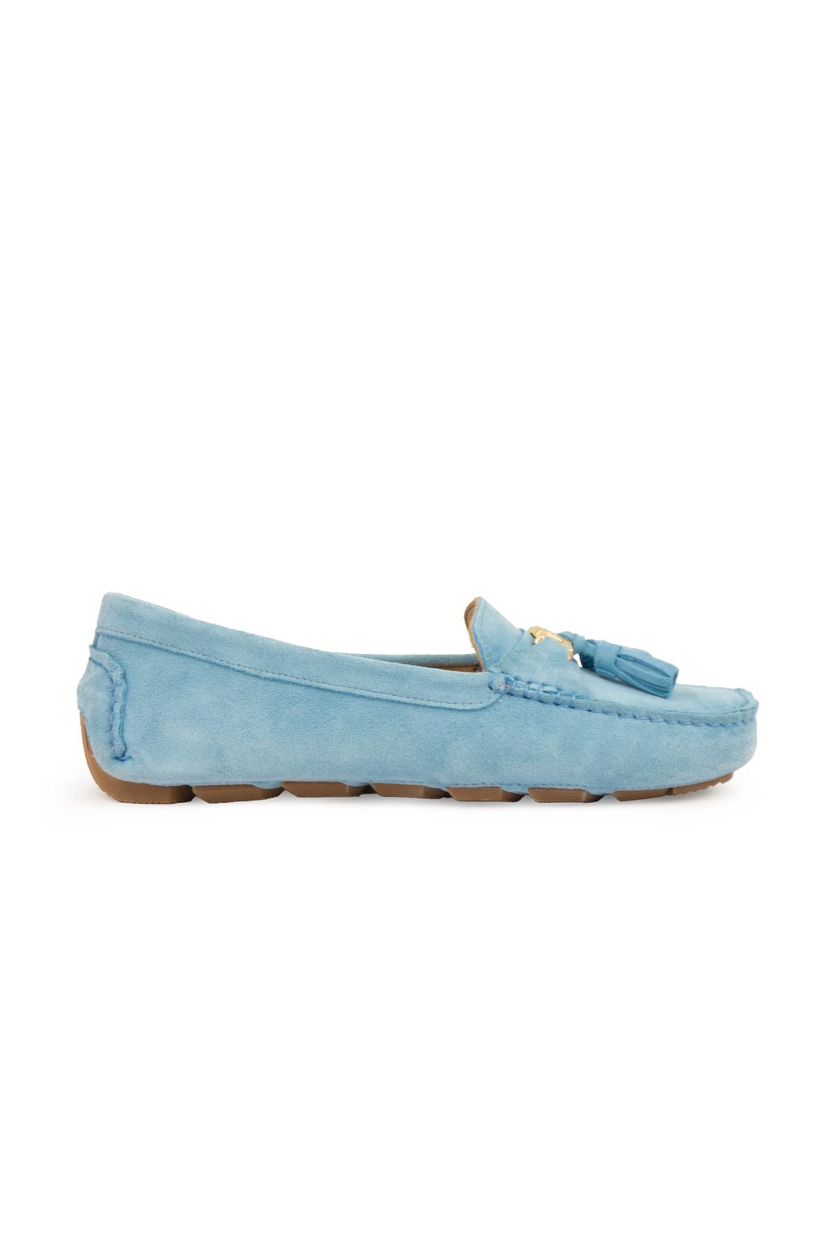 Pegia Women's Genuine Suede Loafers 700908  - Blue