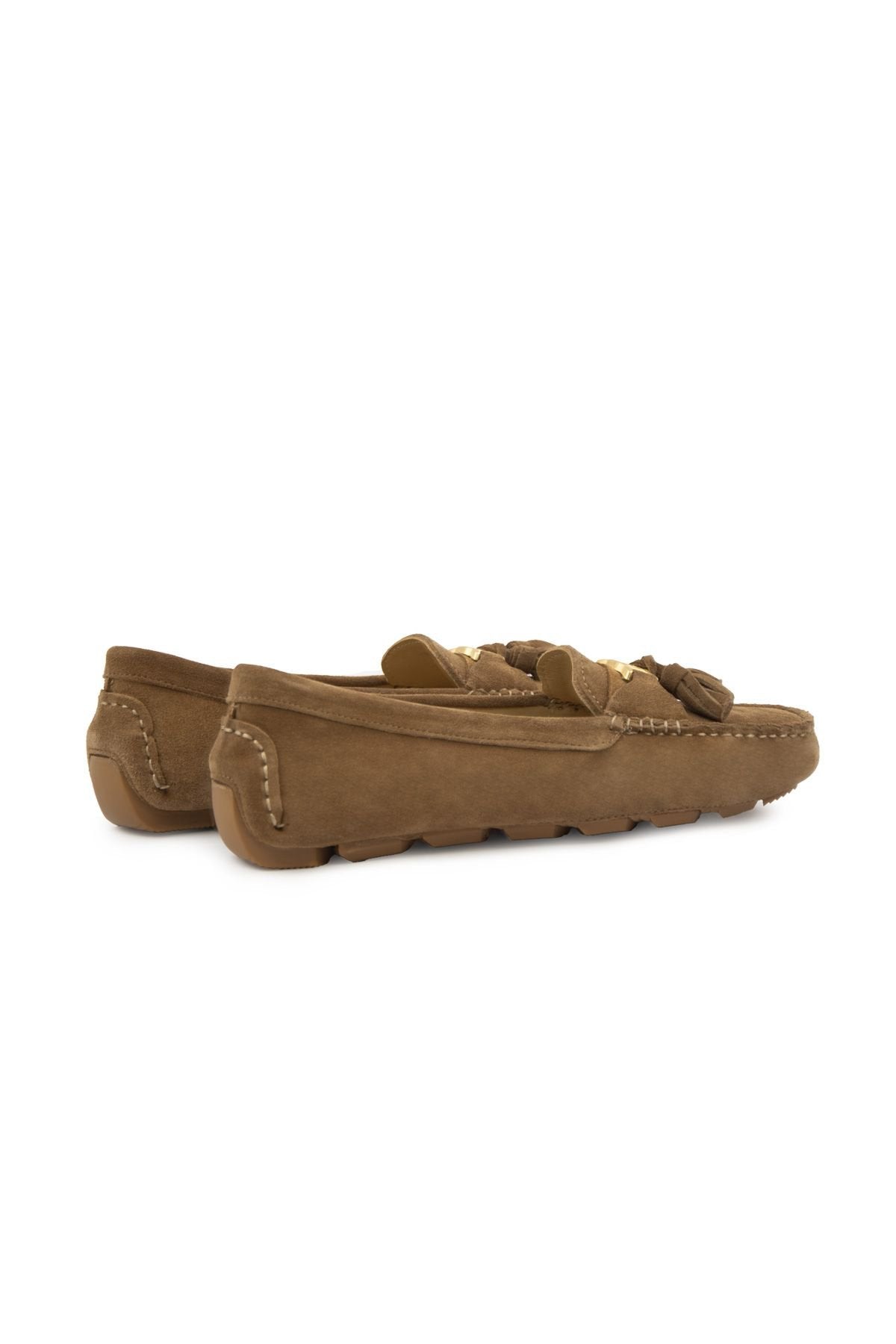 Pegia Women's Genuine Suede Loafers 700908  - Mustard