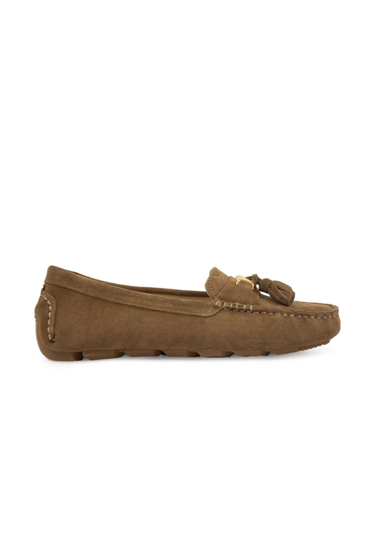 Pegia Women's Genuine Suede Loafers 700908  - Mustard