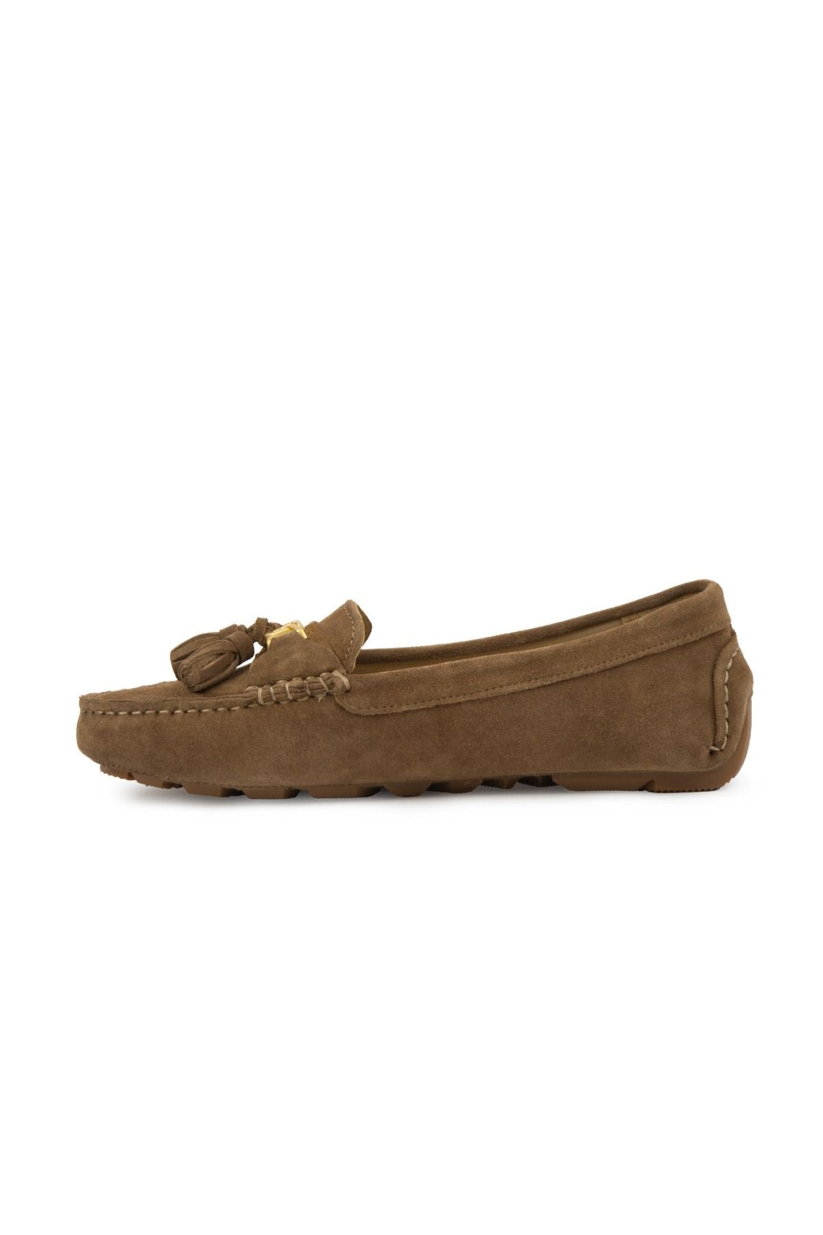 Pegia Women's Genuine Suede Loafers 700908  - Mustard