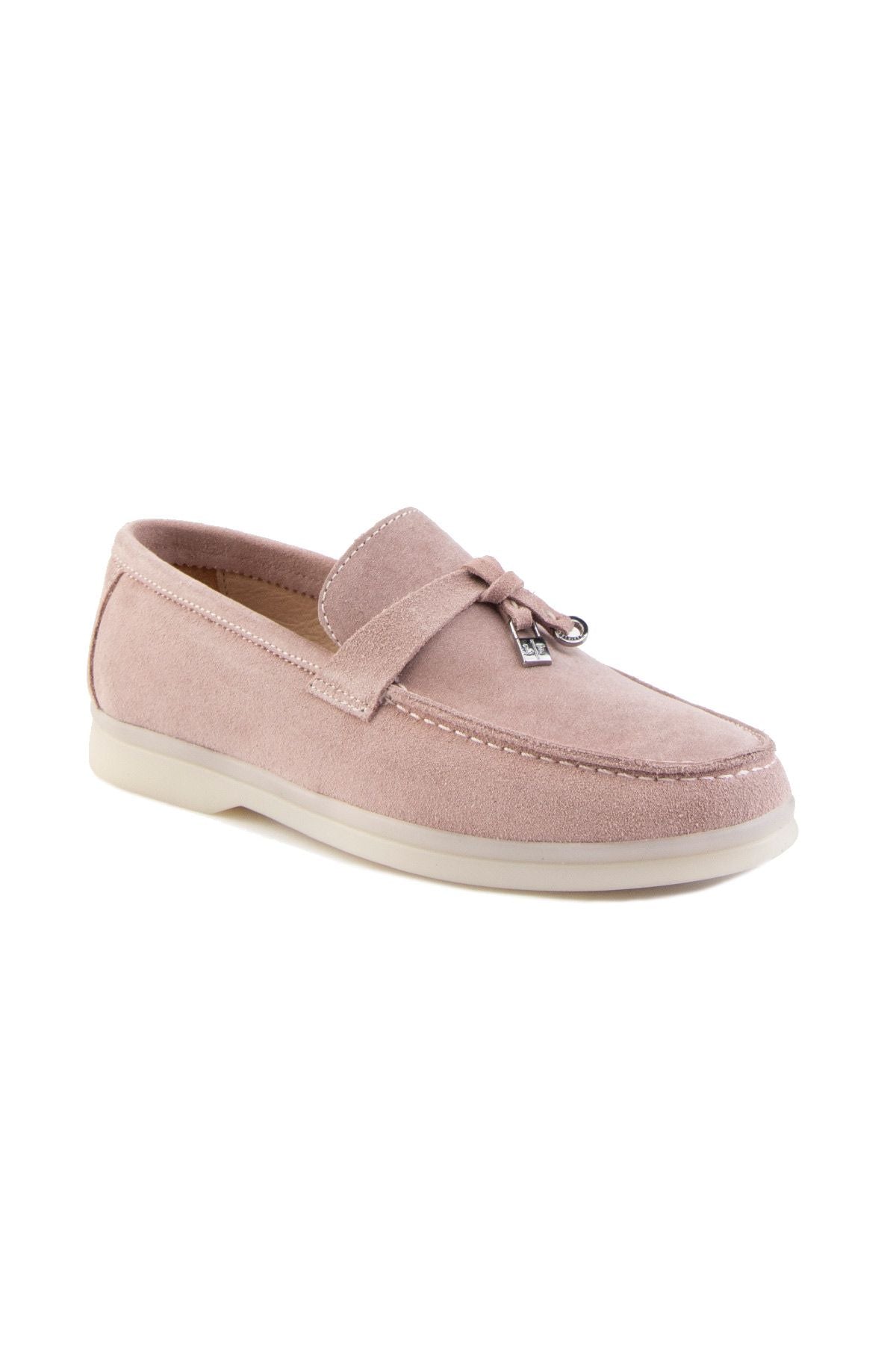 Pegia Genuine Suede Women's Loafer 700911  - Powder Pink