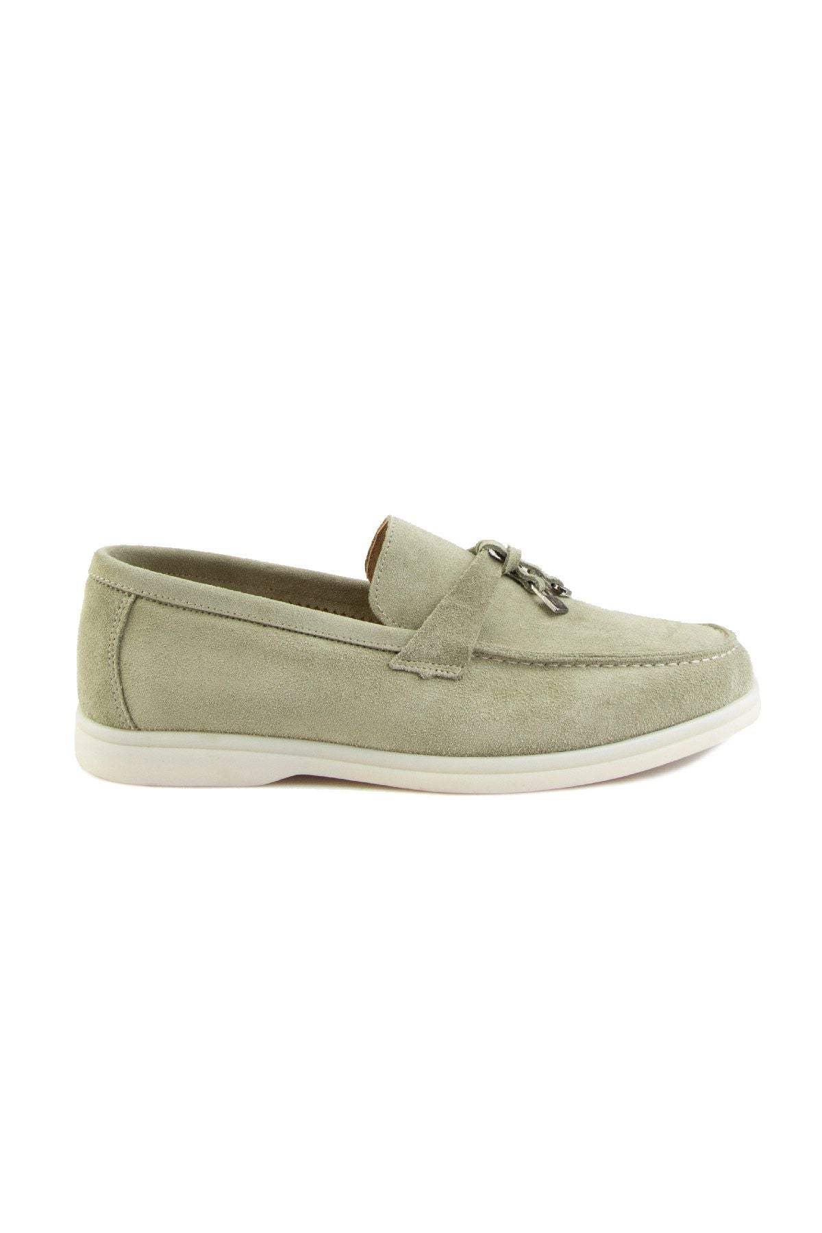 Pegia Genuine Suede Women's Loafer 700911  - Mint