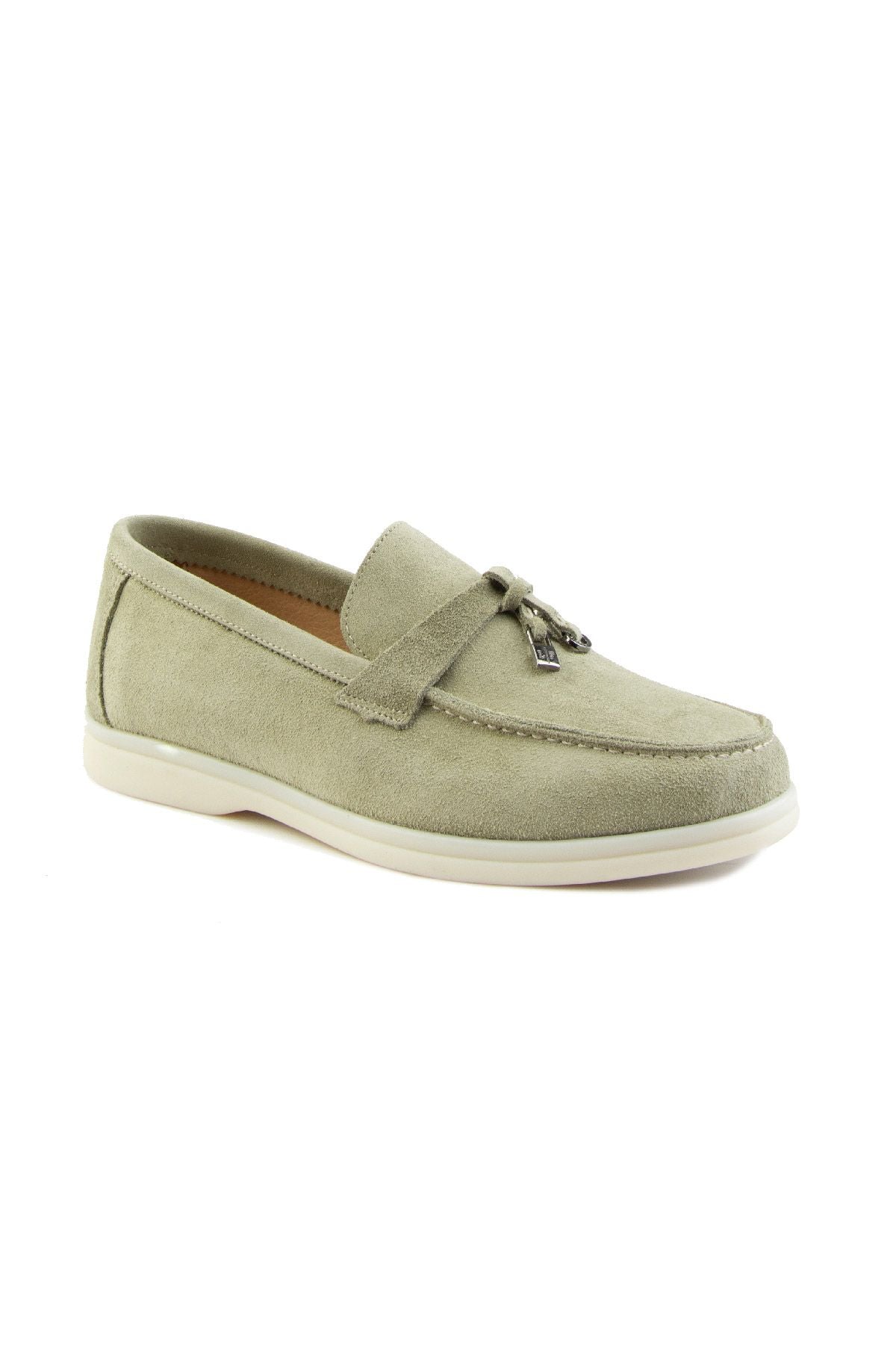 Pegia Genuine Suede Women's Loafer 700911  - Mint