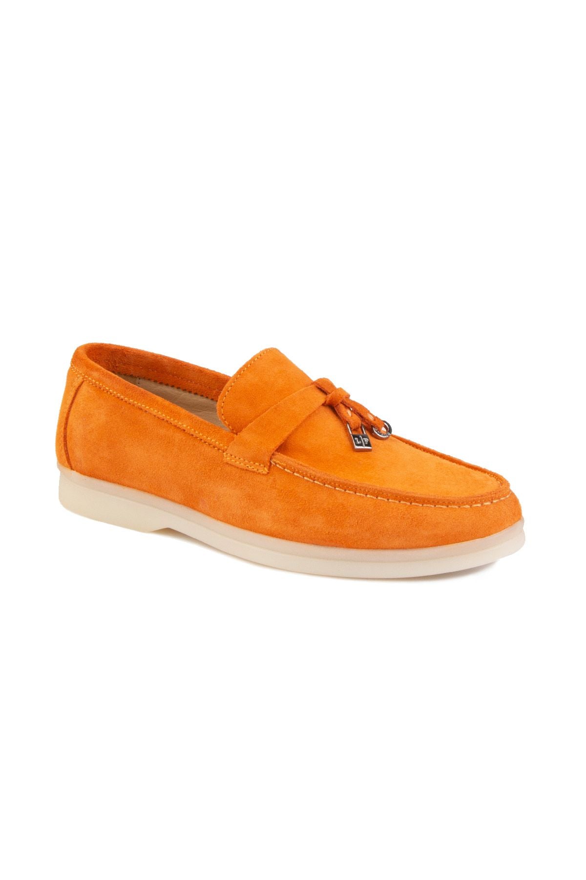 Pegia Genuine Suede Women's Loafer 700911  - Orange