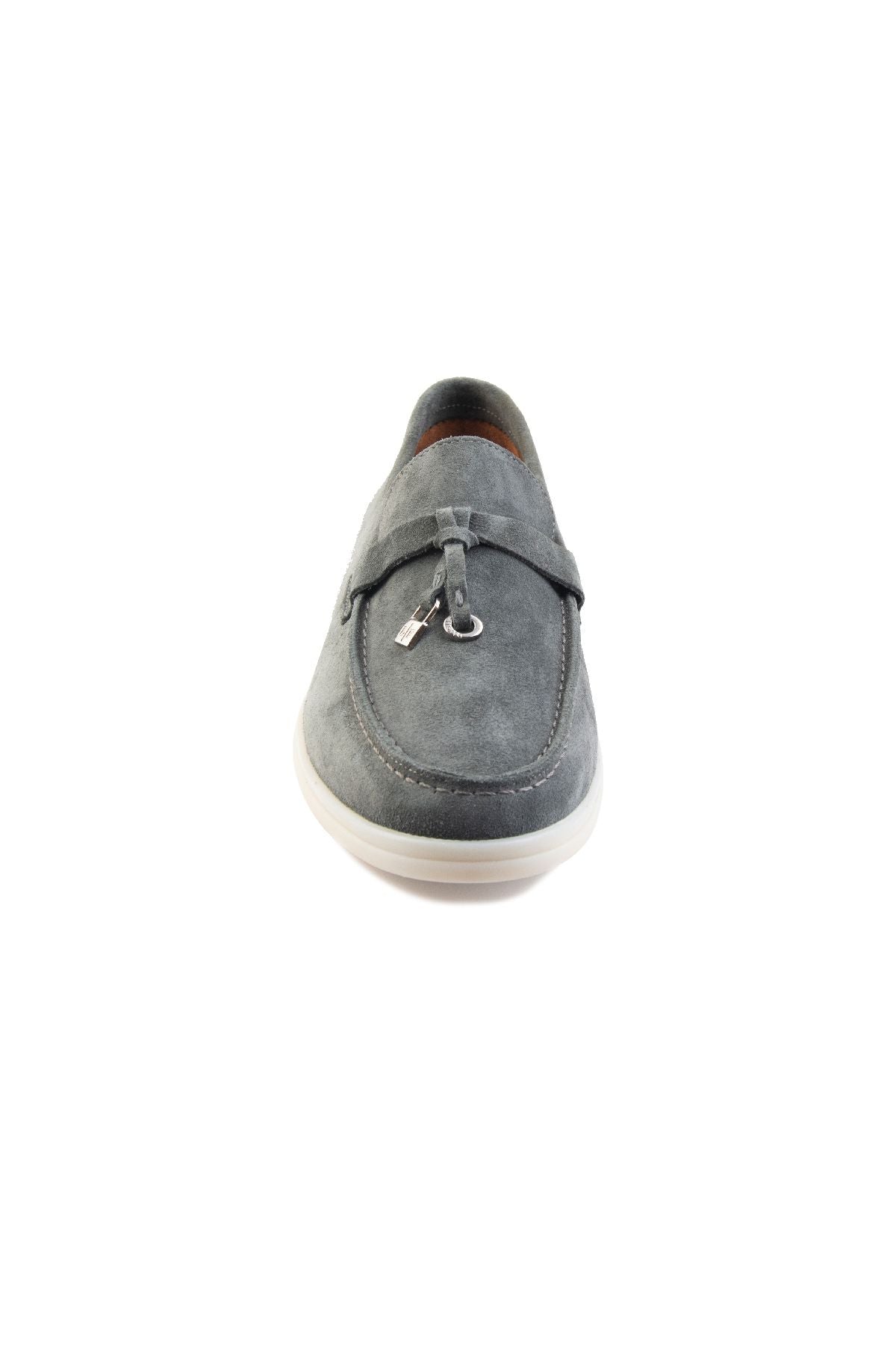Pegia Genuine Suede Women's Loafer 700911  - Anthracite