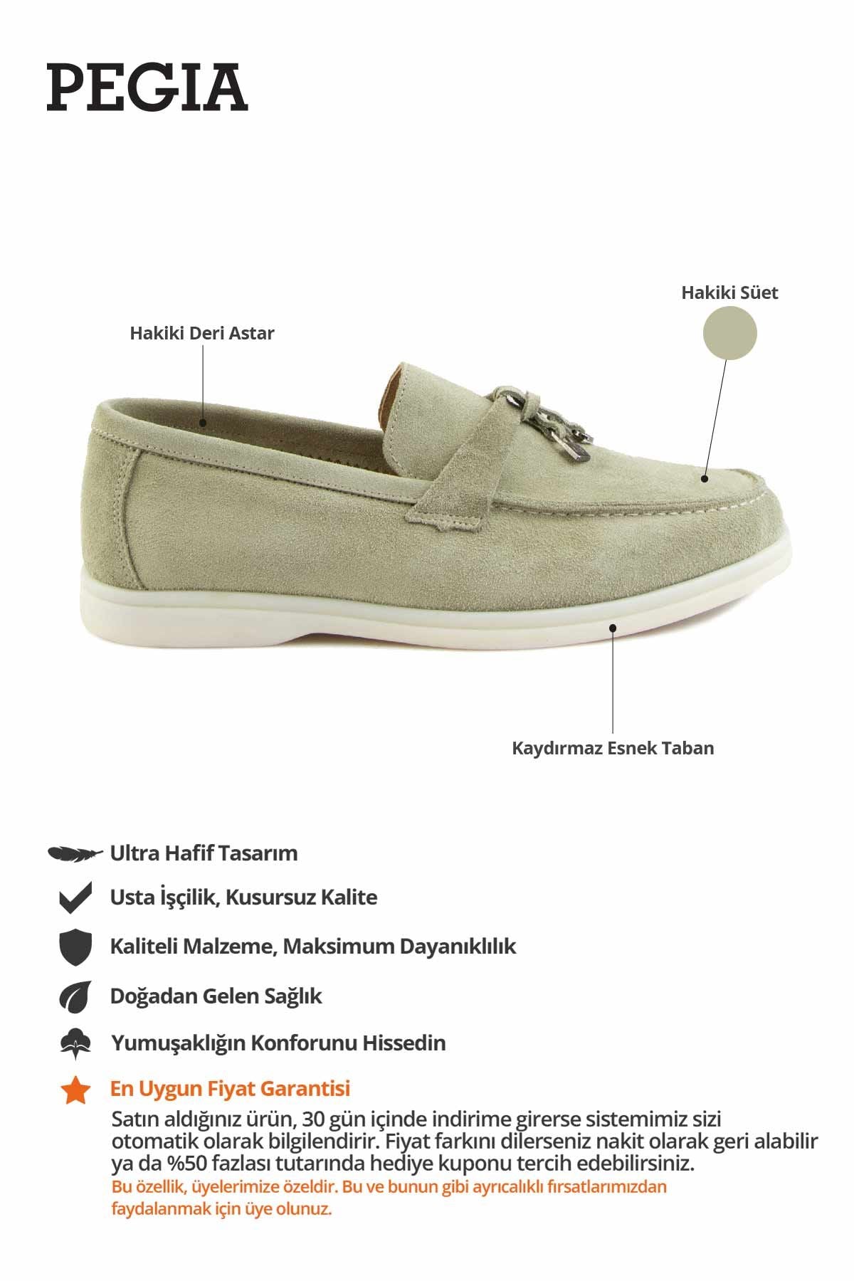 Pegia Genuine Suede Women's Loafer 700911  - Mint