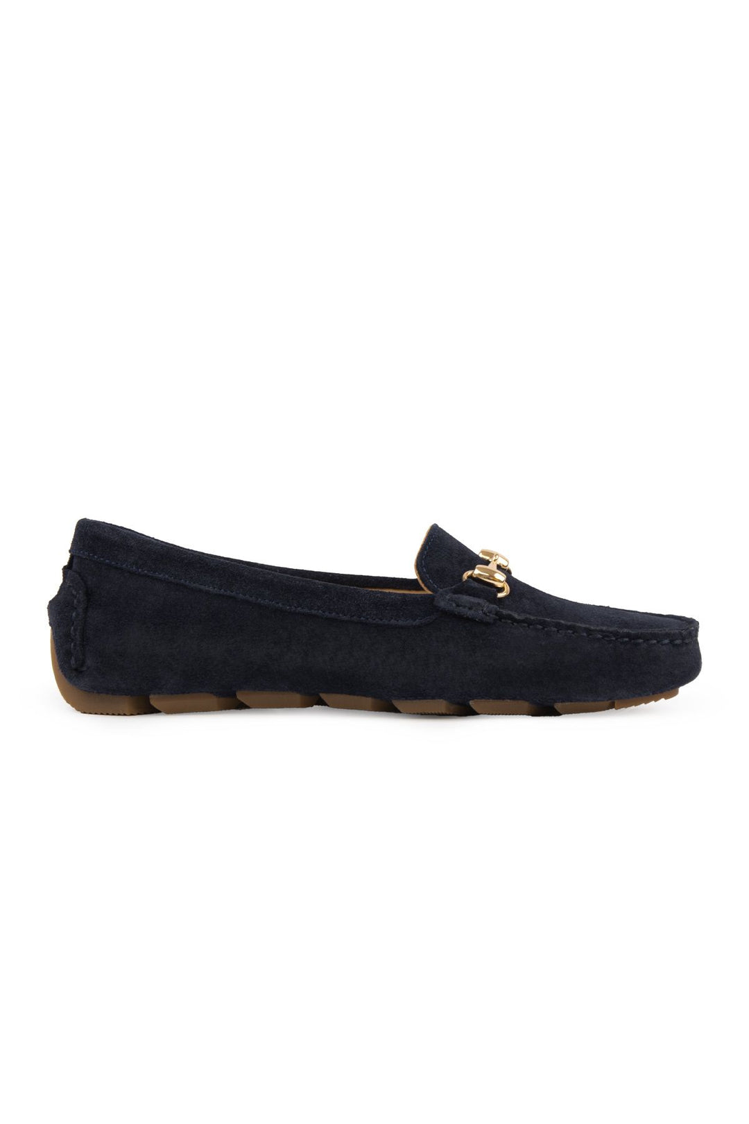 Pegia Genuine Suede Women's Loafers 700914  - Navy