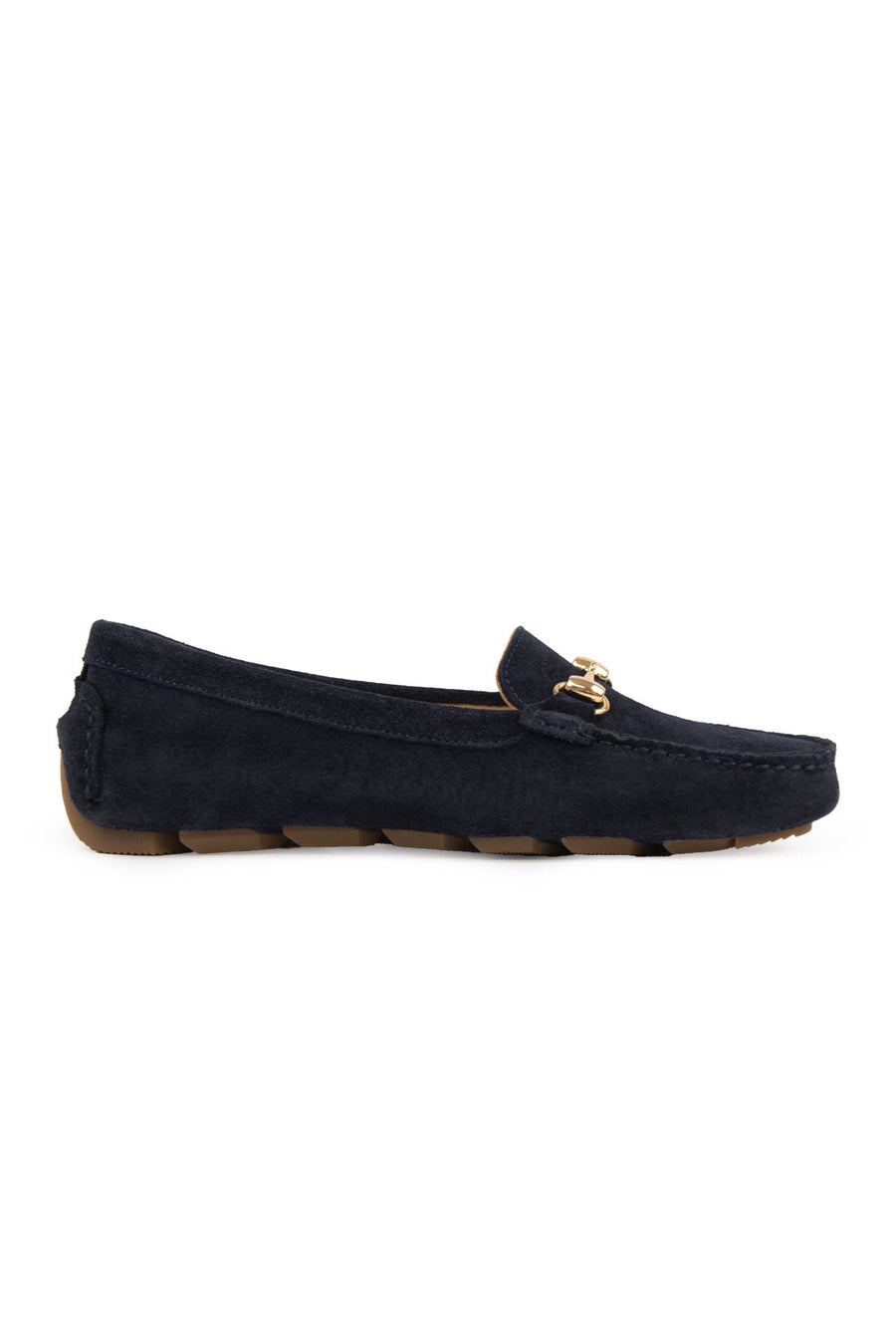 Pegia Genuine Suede Women's Loafers 700914  - Navy