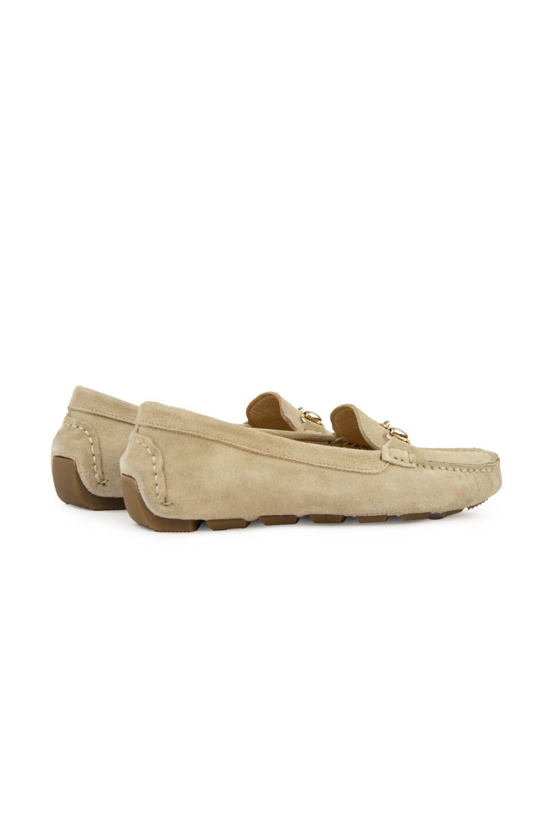 Pegia Genuine Suede Women's Loafers 700914  - Beige