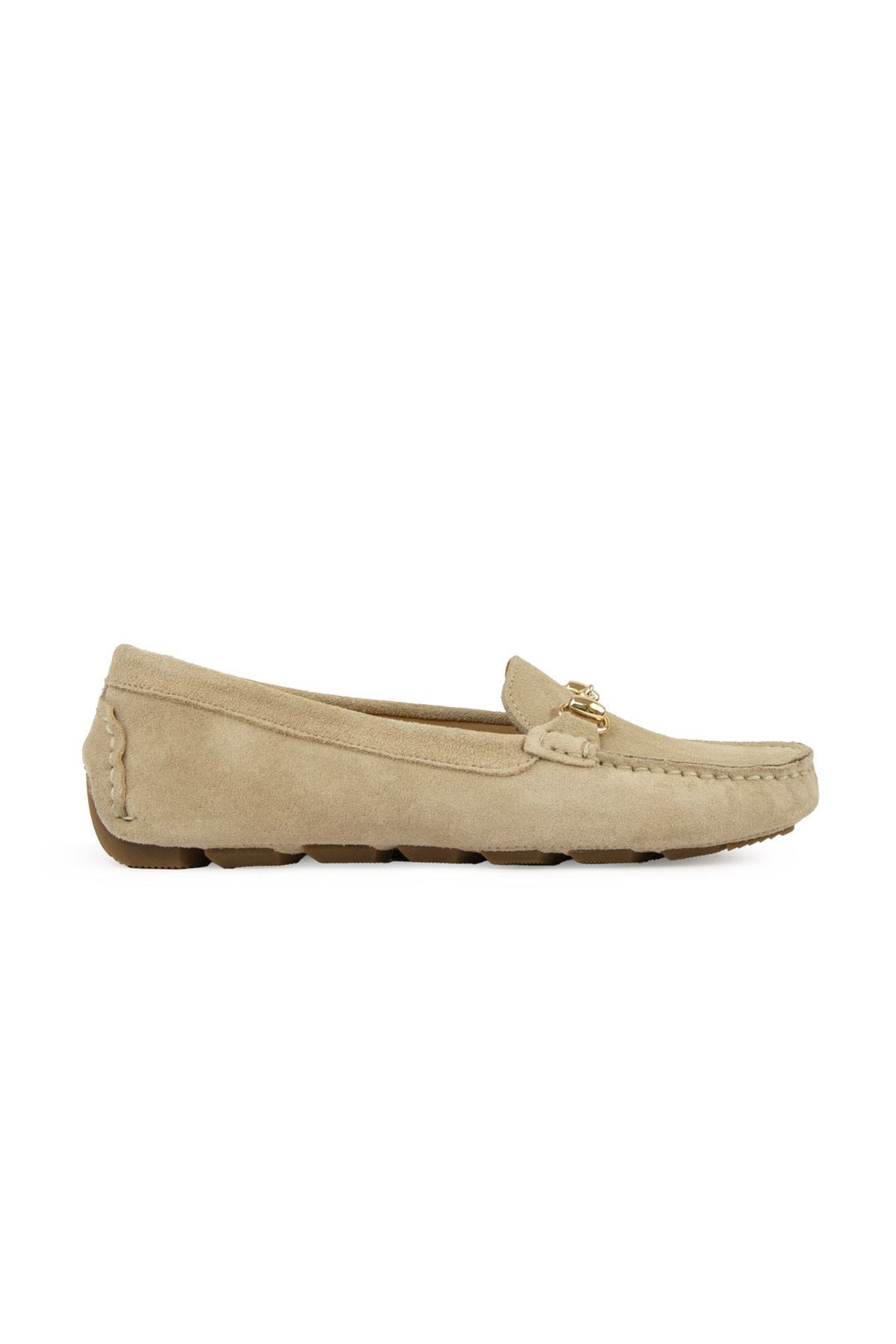 Pegia Genuine Suede Women's Loafers 700914  - Beige