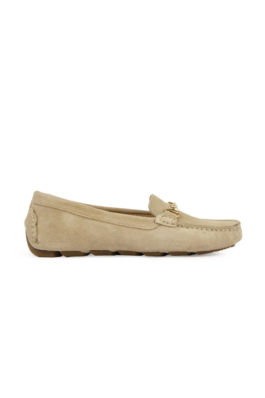 Pegia Genuine Suede Women's Loafers 700914  - Beige