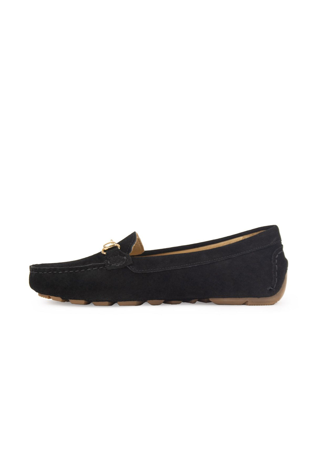 Pegia Genuine Suede Women's Loafers 700914  - Black