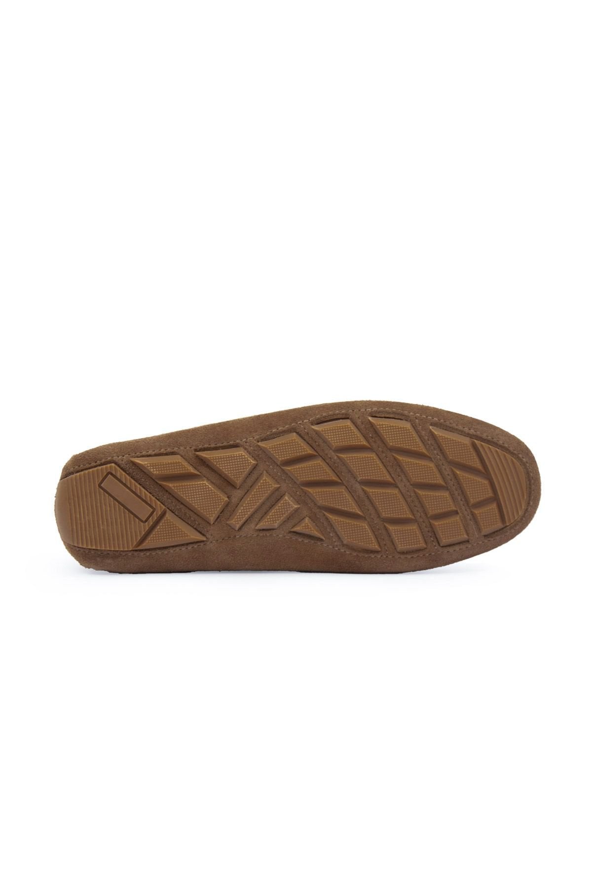 Pegia Genuine Suede Women's Loafers 700914  - Stone
