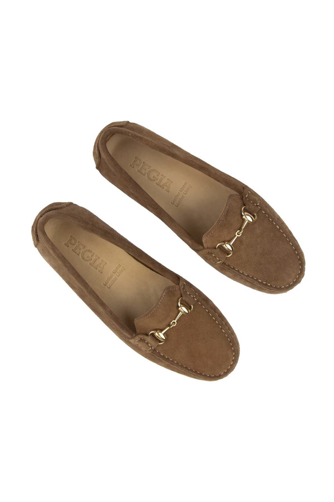 Pegia Genuine Suede Women's Loafers 700914  - Stone