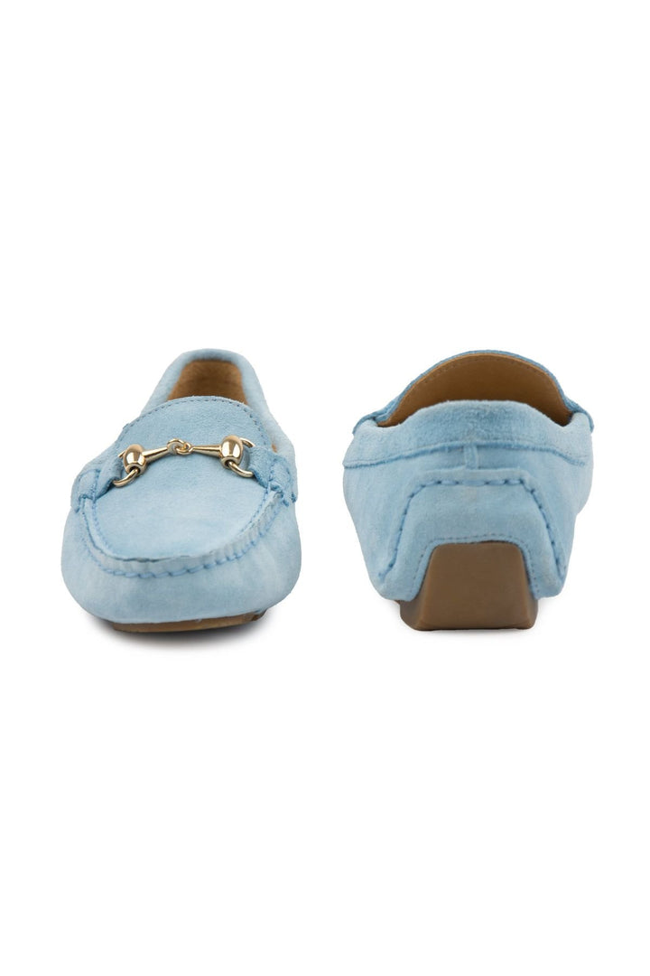 Pegia Genuine Suede Women's Loafers 700914  - Blue