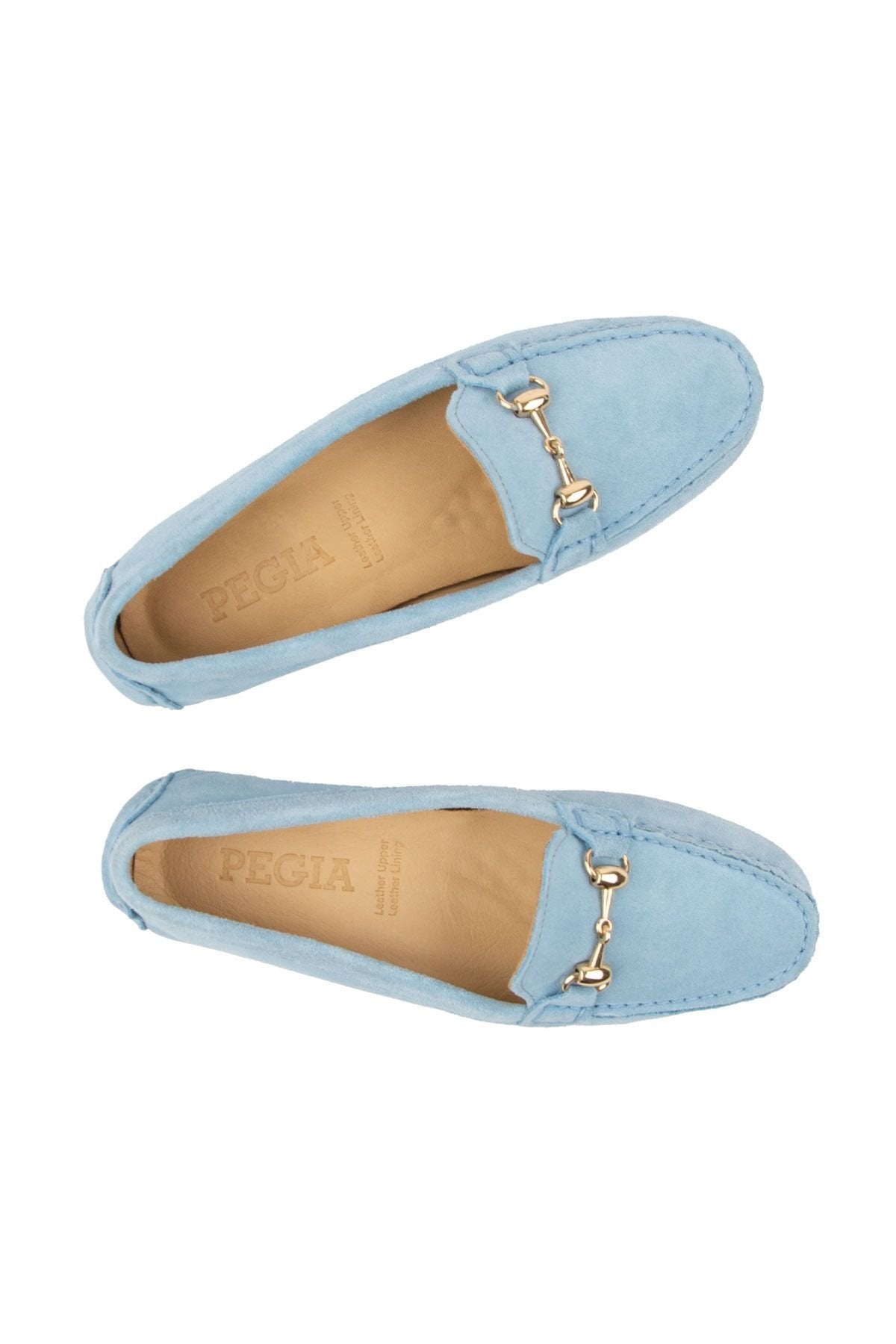 Pegia Genuine Suede Women's Loafers 700914  - Blue