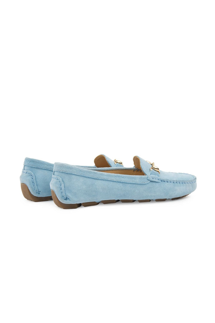 Pegia Genuine Suede Women's Loafers 700914  - Blue