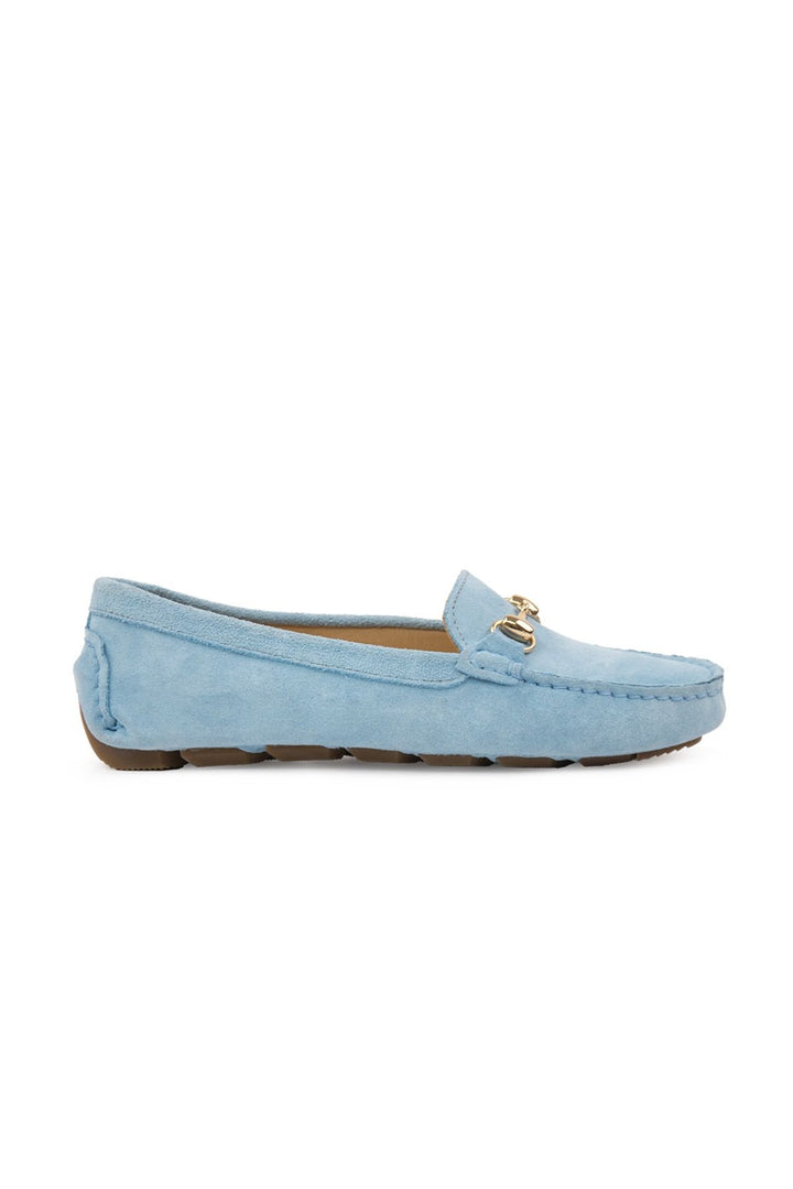 Pegia Genuine Suede Women's Loafers 700914  - Blue
