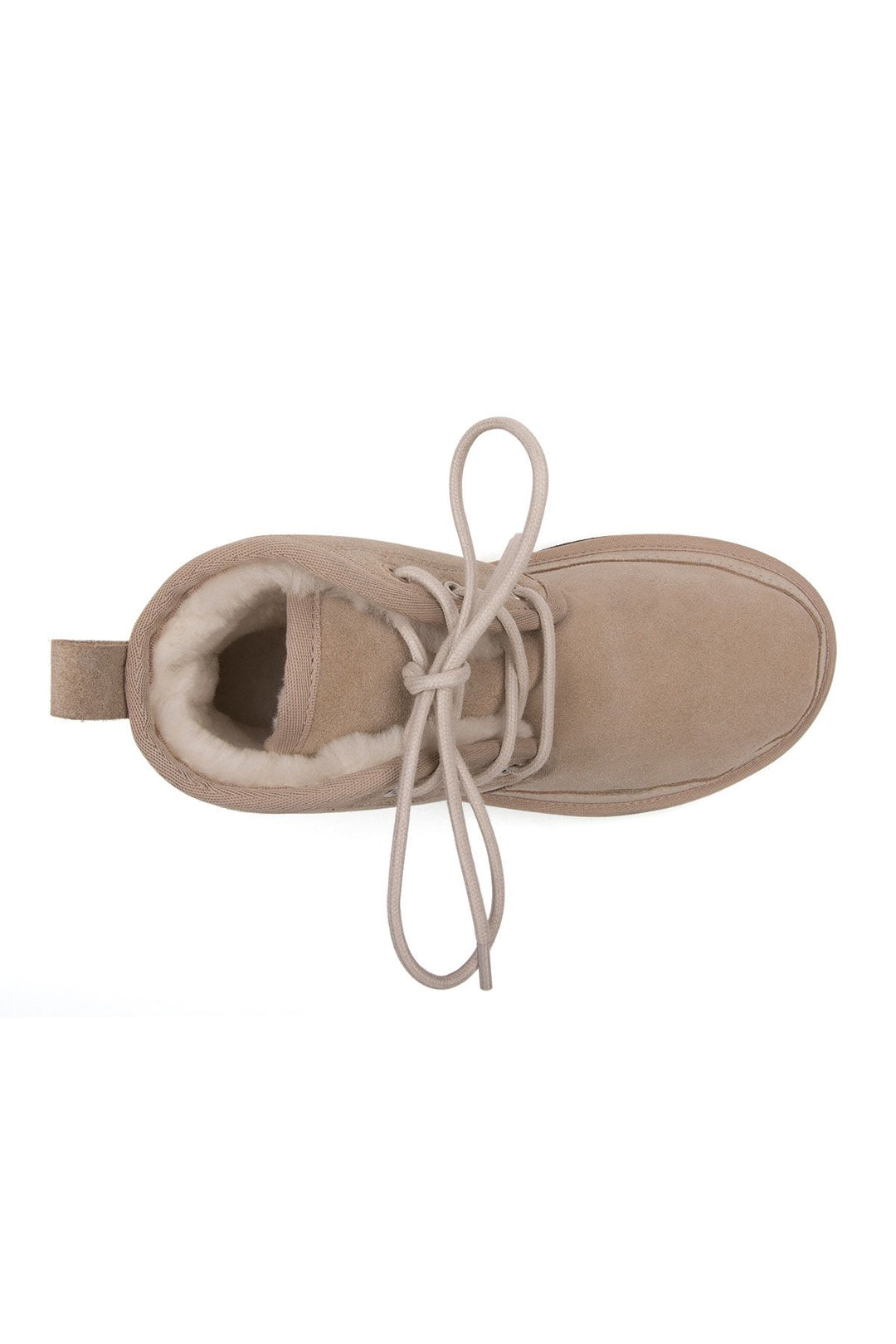 Pegia Shearling Lace-up Women's Boots 191112  - Beige