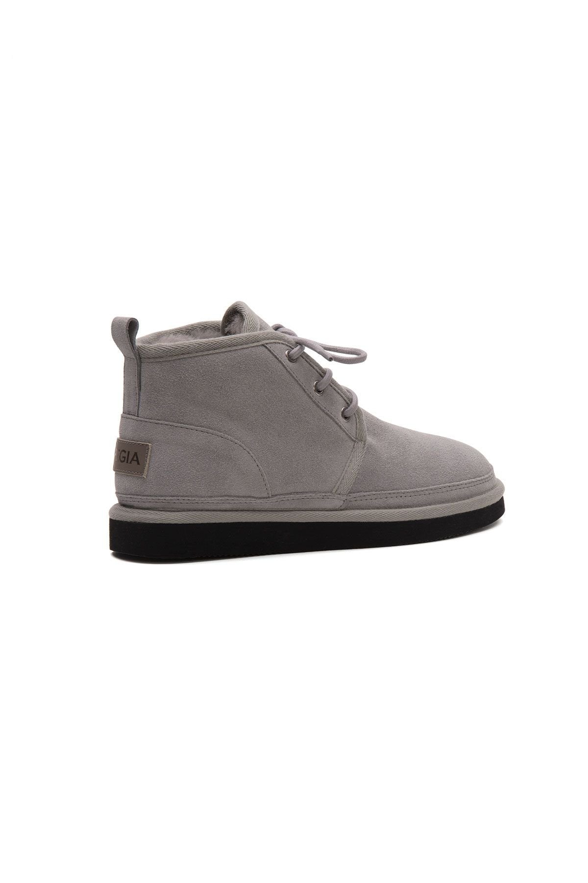 Pegia Shearling Lace-up Women's Boots 191112  - Grey