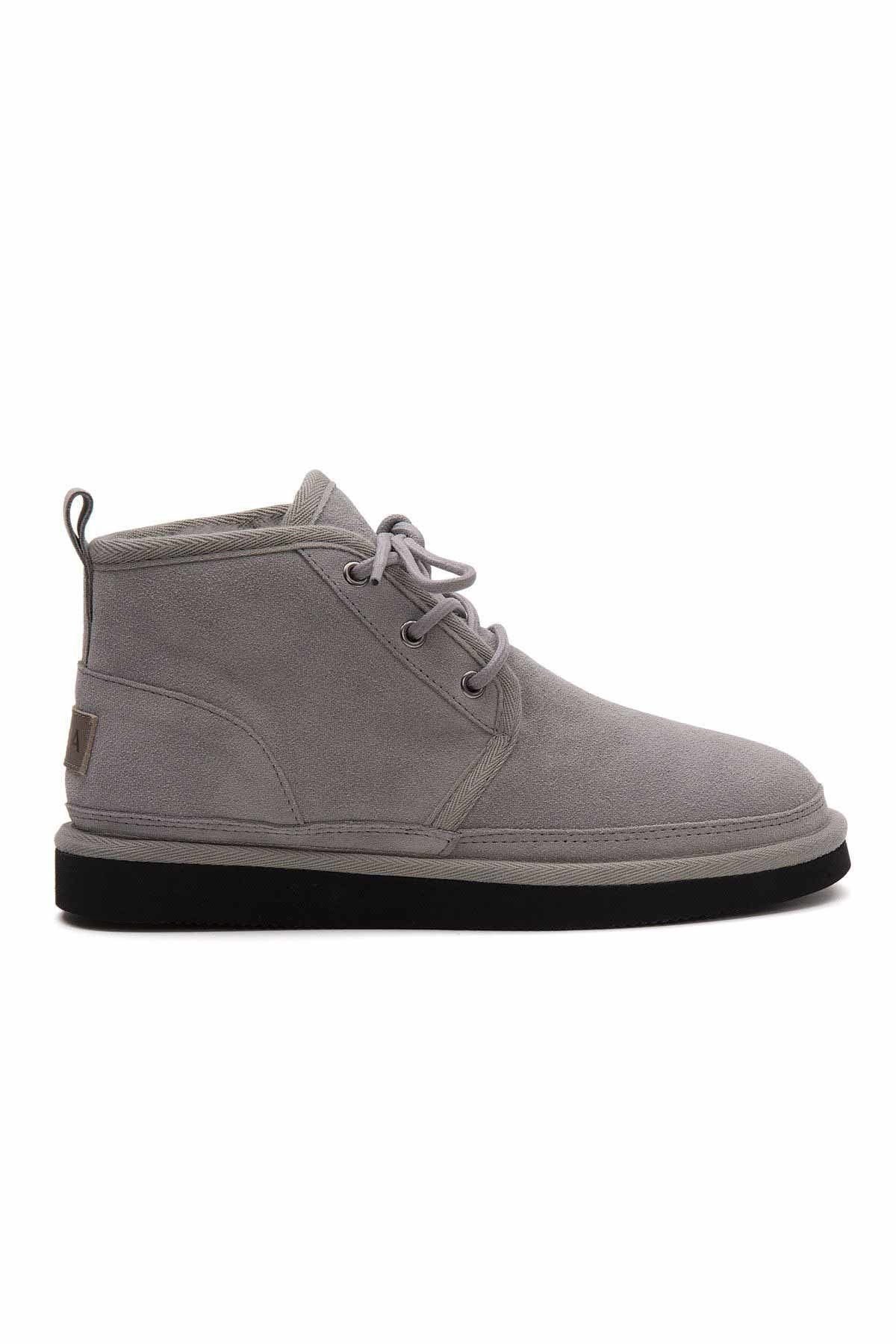 Pegia Shearling Lace-up Women's Boots 191112  - Grey