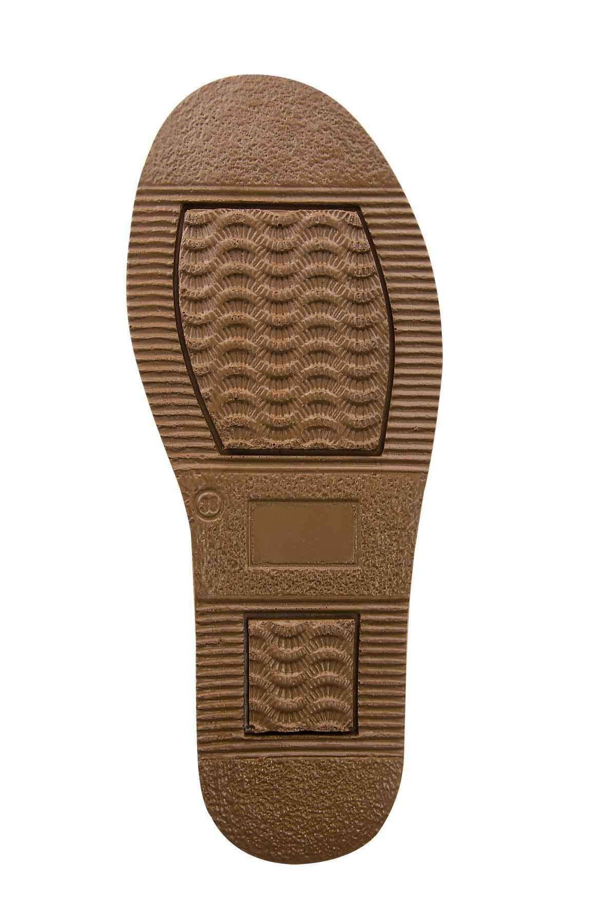 Pegia Shearling Lace-up Women's Boots 191112  - Chestnut