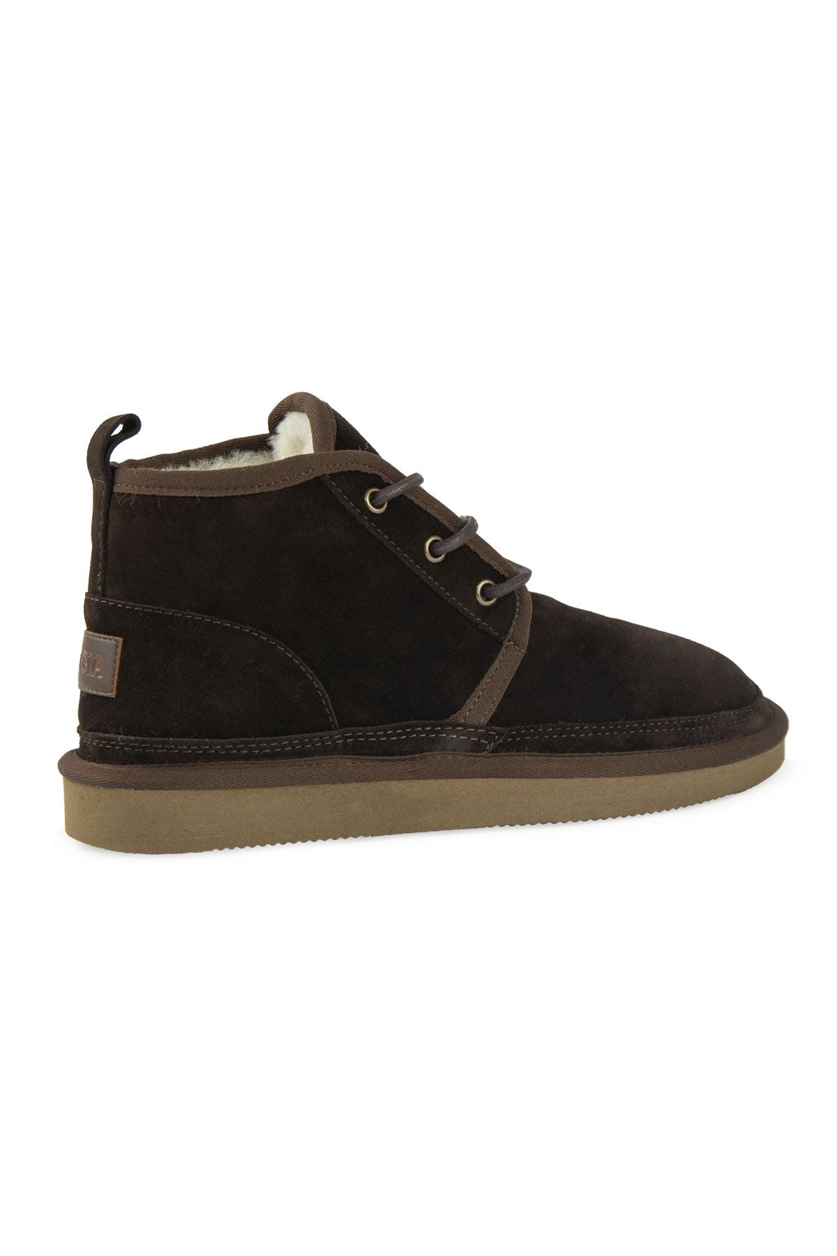 Pegia Shearling Lace-up Women's Boots 191112  - Choco