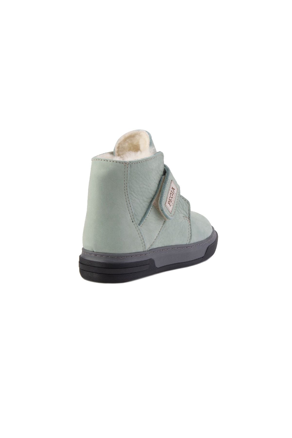 Pegia Shearling Kids' Velcro Boots 186082  - Green