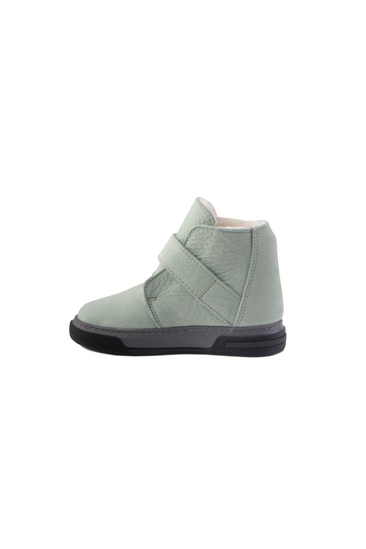 Pegia Shearling Kids' Velcro Boots 186082  - Green