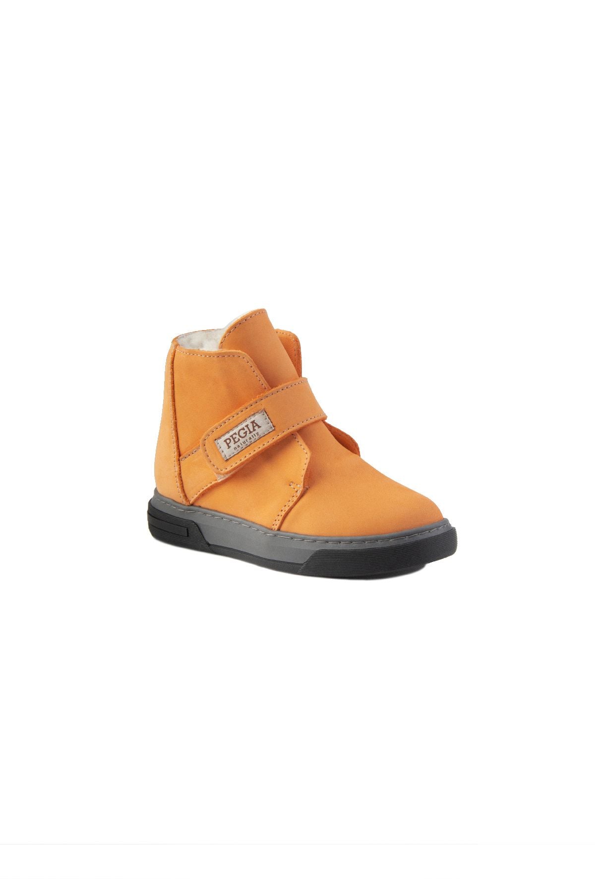 Pegia Shearling Kids' Velcro Boots 186083  - Orange