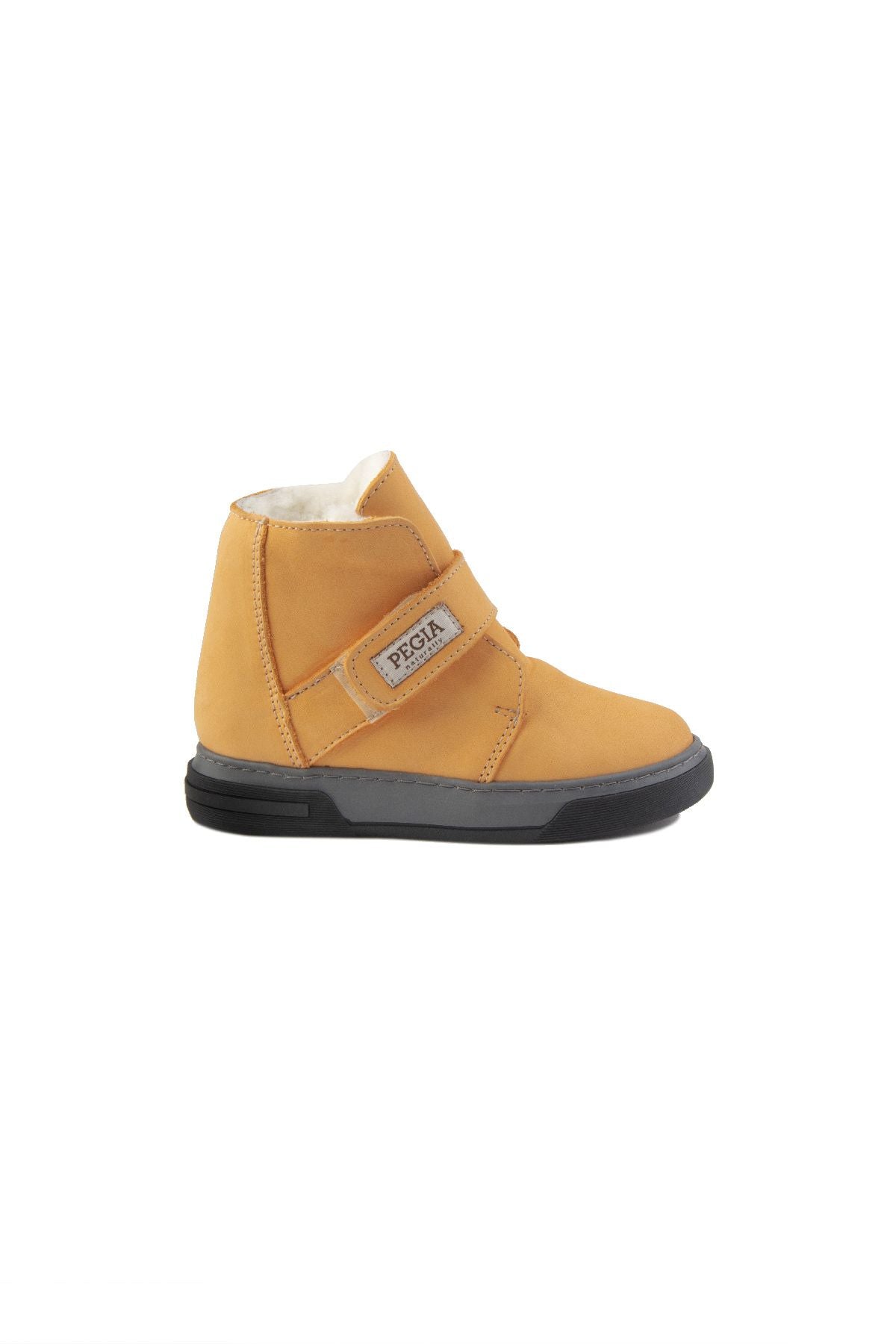 Pegia Shearling Kids' Velcro Boots 186085  - Orange